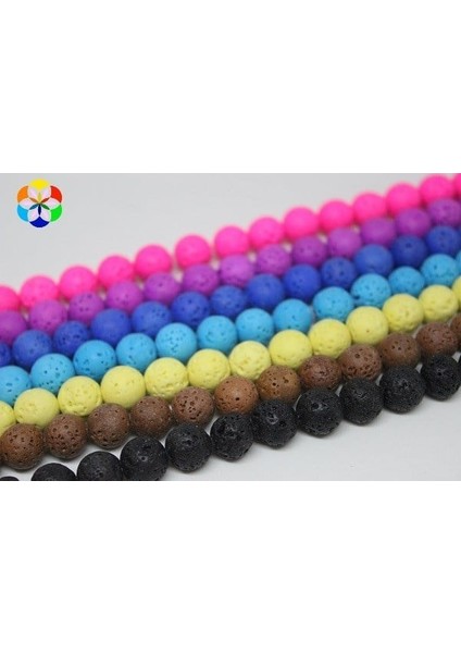 Lav Taşı Açık Mavi Renkli Yarım Dizi 10MM (18CM Uzunluğundadır) fiyatları