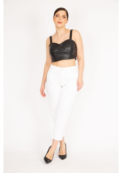 Kadın Kemik Büyük Beden 5 Cepli Kot Pantolon fiyatları