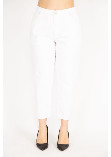 Kadın Kemik Büyük Beden 5 Cepli Kot Pantolon fırsatları