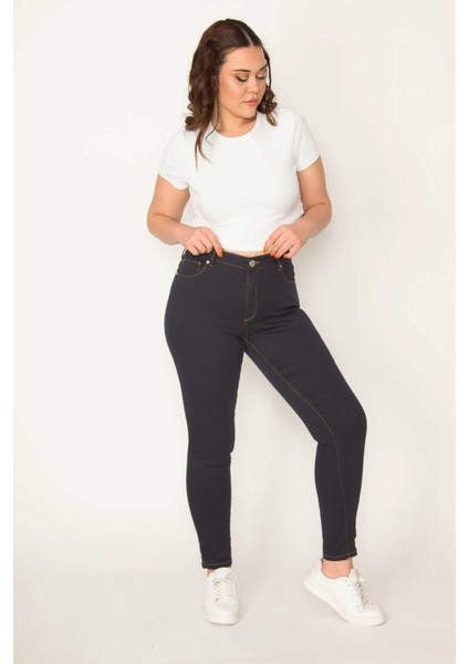 Kadın Lacivert 5 Cepli Kot Pantolon 65N22554 fiyatları