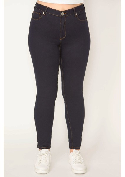 Kadın Lacivert 5 Cepli Kot Pantolon 65N22554 fırsatları