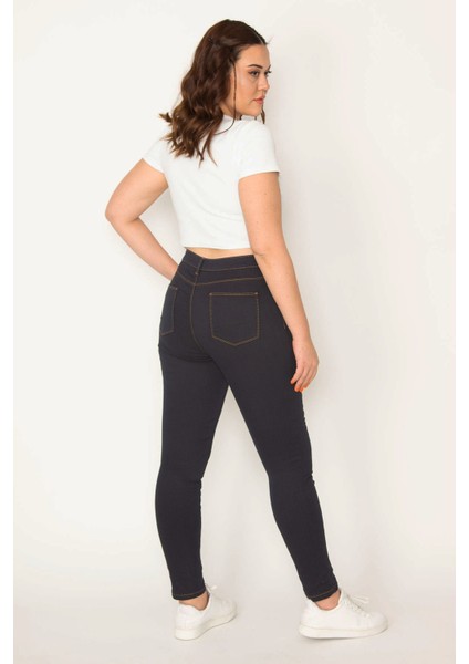 Kadın Lacivert 5 Cepli Kot Pantolon 65N22554 indirimleri