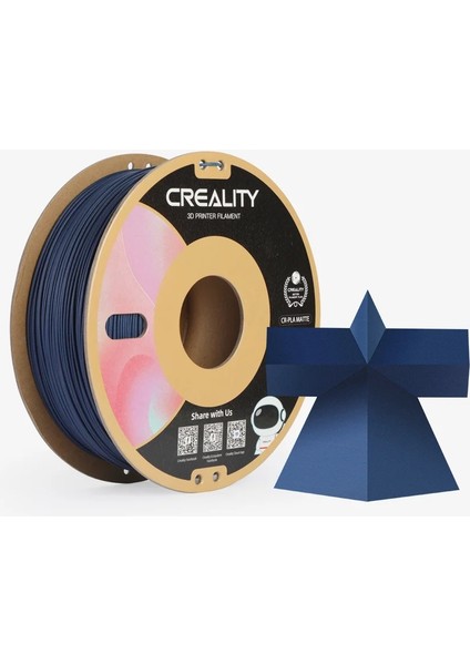 Cr-Pla Matte Filament Lacivert 1.75MM 1kg Standart