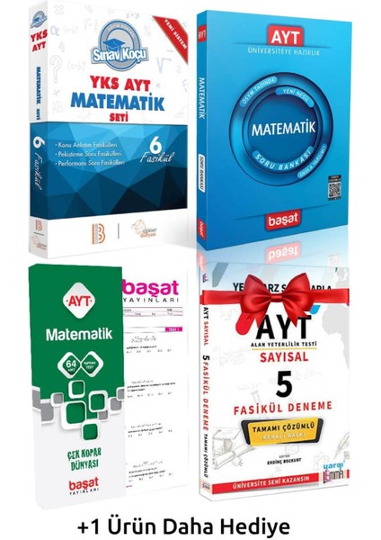 Benim Hocam YKS AYT Matematik Seti+Başat AYT Matematik Soru Bankası+AYT Matematik Yaprak+ler