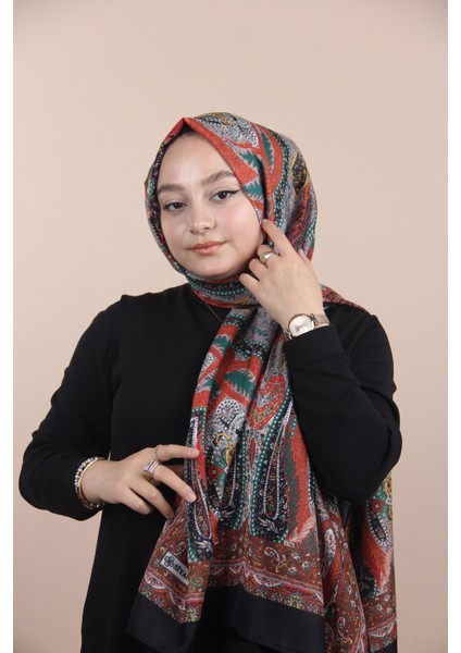 SİYAH Siyane Scarf Şal Desen Etnik Şal fiyatları