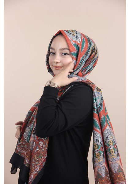 SİYAH Siyane Scarf Şal Desen Etnik Şal modelleri
