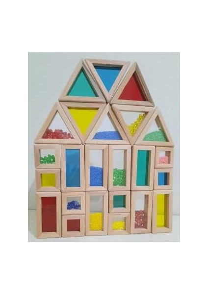 Waldorf Ahşap Karma Rainbow Blokları