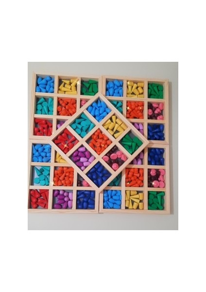 Ahşap Oyuncak Waldorf Mandala Motif Blokları fırsatları