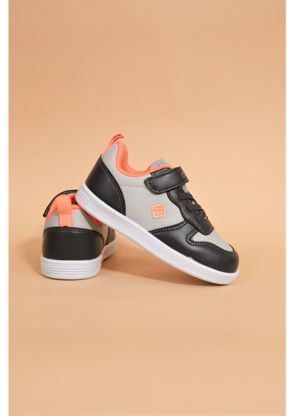 1677 Anatomik Tabanlı Unisex Çocuk Sneakers Ayakkabı - NKT01677-FÜME-22