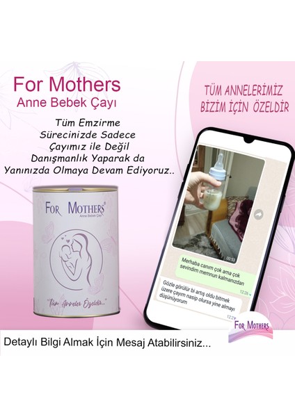 Emziren Anneler İçin Süt Arttırıcı Bitkisel Anne ve Bebek Çayı - Sade - İkili Paket 800 Gram fırsatları