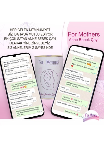 Emziren Anneler İçin Süt Arttırıcı Bitkisel Anne ve Bebek Çayı - Sade - İkili Paket 800 Gram indirimleri