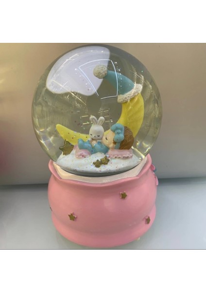 Ay Bebek Babu Gift Moon Kar Küresi Değişen Işıklı 100 mm Püskütmeli 15X10CM fiyatları