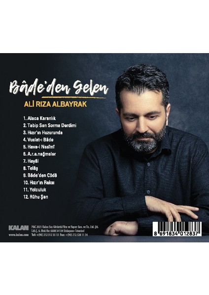 Ali Rıza Albayrak - Bade'den Gelen - CD