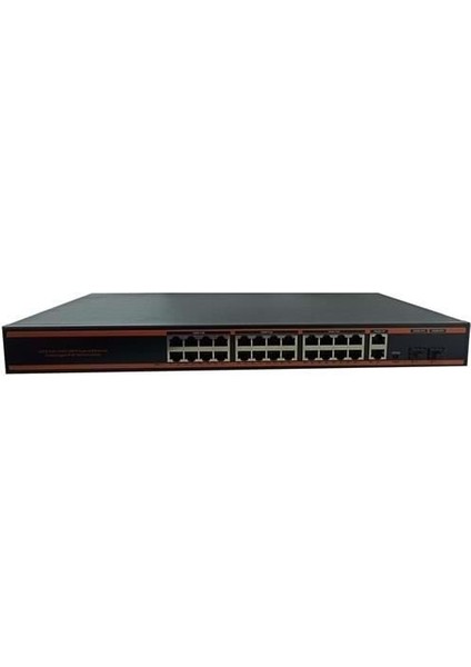 ND1P2404LFGX 24 Port Poe+ 10/100 Mbps 2 Port 10/100/1000 Mbps Uplink 2 Port Sfp Switch