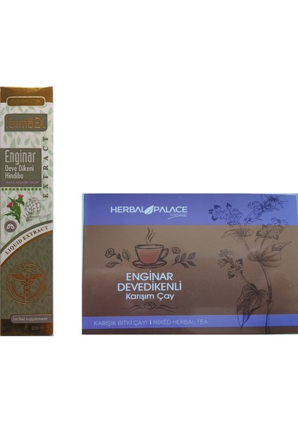 Enginar Devedikeni Ekstrat +Herbal Palace Enginar Devedikeni Karışım Çay Avantajlı Paket