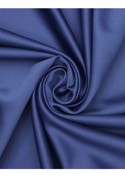 Lüx Saten Blackout Karartma Güneşlik Perde Düz Pilesiz - Lacivert fırsatları