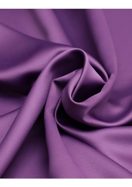 Lüx Saten Blackout Karartma Güneşlik Perde Düz Pilesiz - Mor fırsatları