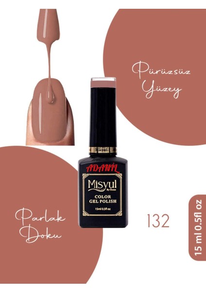 15 ml Misyul Profesyonel Kalıcı Oje MIS-132