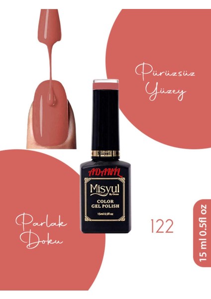 15 ml Misyul Profesyonel Kalıcı Oje MIS-122