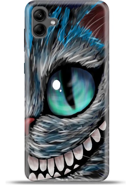 Samsung Galaxy A04 Kılıf Esnek Silikon Kamera Koruma 4K Desenli Özel Tasarım - Arsiz Kedi
