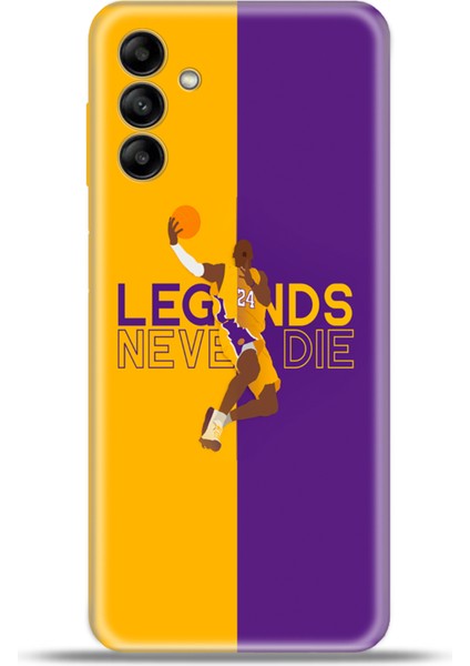 Samsung Galaxy A04S Kılıf Esnek Silikon Kamera Koruma 4K Desenli Özel Tasarım - Kobe Bryant