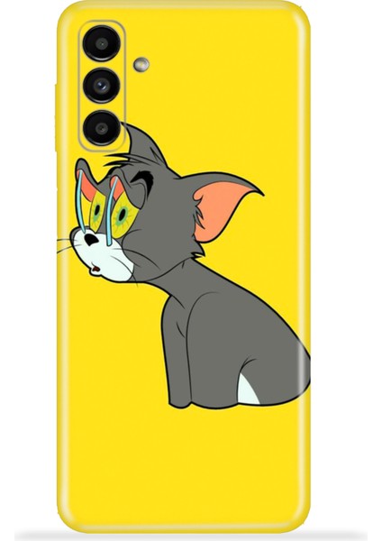 Samsung Galaxy A13 5g Kılıf Esnek Silikon Kamera Koruma 4K Desenli Özel Tasarım - Yorgun Tom