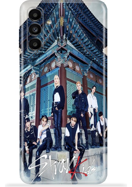Samsung Galaxy A13 5g Kılıf Esnek Silikon Kamera Koruma 4K Desenli Özel Tasarım - Stray Kids