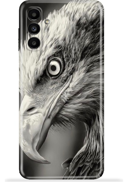 Samsung Galaxy A13 5g Kılıf Esnek Silikon Kamera Koruma 4K Desenli Özel Tasarım - Profil Kartal