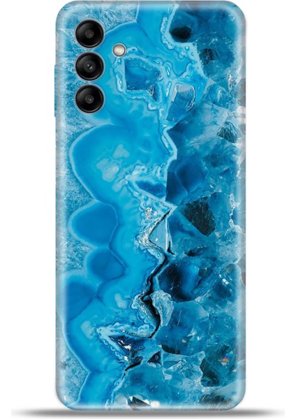 Samsung Galaxy A04S Kılıf Esnek Silikon Kamera Koruma 4K Desenli Özel Tasarım - Maldiv Ametist