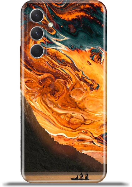 Samsung Galaxy A24 Kılıf Esnek Silikon Kamera Koruma 4K Desenli Özel Tasarım - Helios