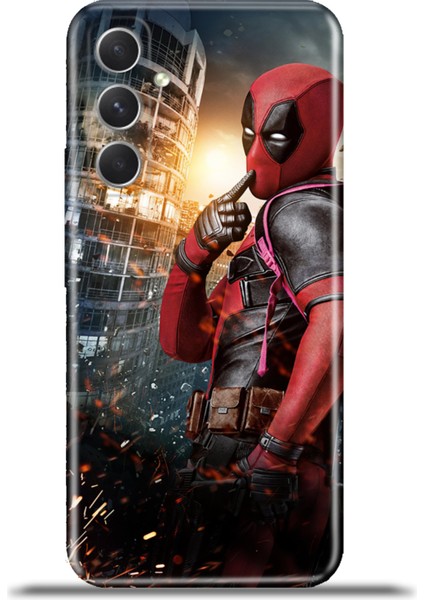 Samsung Galaxy A54 5g Kılıf Esnek Silikon Kamera Koruma 4K Desenli Özel Tasarım - Deadpool