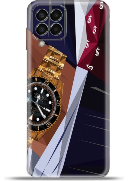 Samsung Galaxy M33 Kılıf Esnek Silikon Kamera Koruma 4K Desenli Özel Tasarım - Suit Up