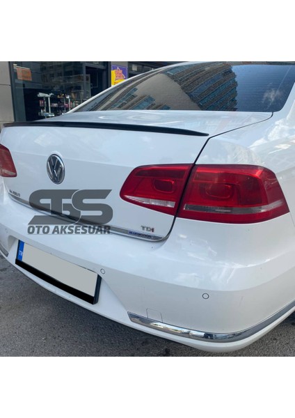 Volkswagen Passat B6 - B7 - B8 Type 2006 - 2020 Uyumlu Bagaj Üstü Spoiler Piano Black