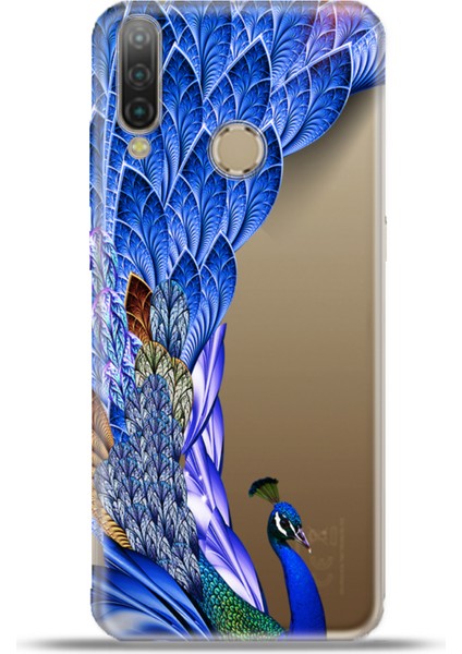 General Mobile Gm 10 Kılıf Esnek Silikon Kamera Koruma 4K Desenli Özel Tasarım - Peacock