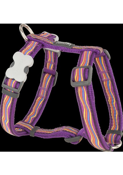 Reddingo Dreamstream Desenli Mor Köpek Göğüs Tasması L /25MM
