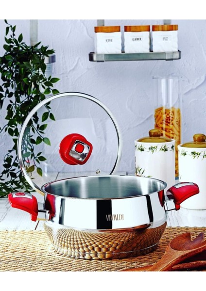 Derin Aşure Tenceresi 18/10 Çelik 11 lt 30 cm