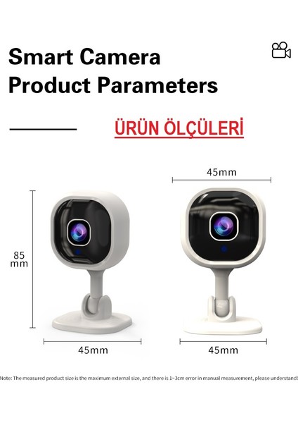 Ucuzcu Market Wifi Mini Kamera + 32GB Hafıza Kart Ile Birlikte (Hareket Algılama + Dünyanın Her Yerinden Uzaktan Izleme + Video ve Ses Kayıt Yapar + Iki Yönlü Ses Alış Veriş)