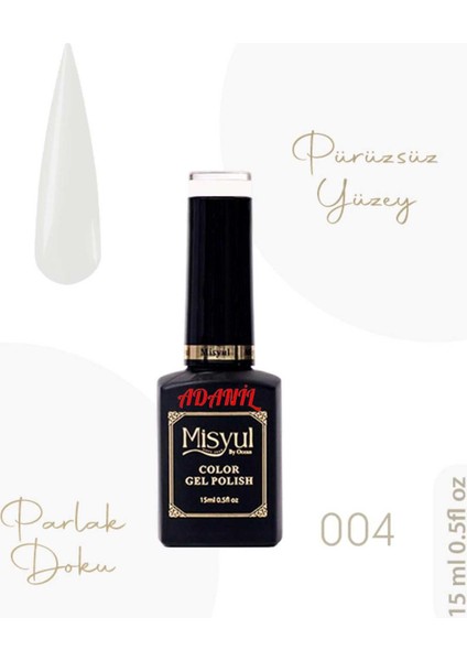 15 ml Misyul Profesyonel Kalıcı Oje MIS-004