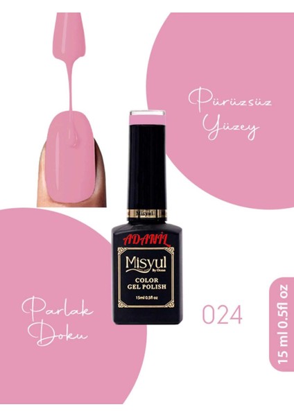 15 ml Misyul Profesyonel Kalıcı Oje MIS-024