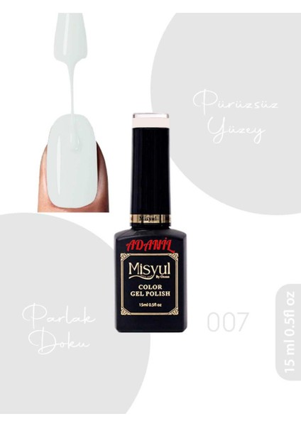 15 ml Misyul Profesyonel Kalıcı Oje MIS-007