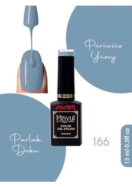 15 ml Misyul Profesyonel Kalıcı Oje MIS-166