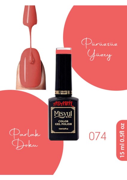 15 ml Misyul Profesyonel Kalıcı Oje MIS-074