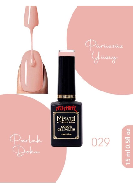15 ml Misyul Profesyonel Kalıcı Oje MIS-029