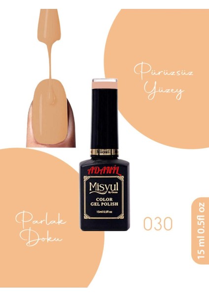 15 ml Misyul Profesyonel Kalıcı Oje MIS-030
