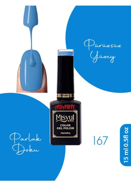 15 ml Misyul Profesyonel Kalıcı Oje MIS-167