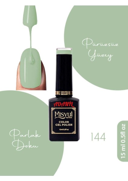 15 ml Misyul Profesyonel Kalıcı Oje MIS-144
