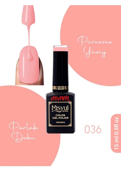 15 ml Misyul Profesyonel Kalıcı Oje MIS-036