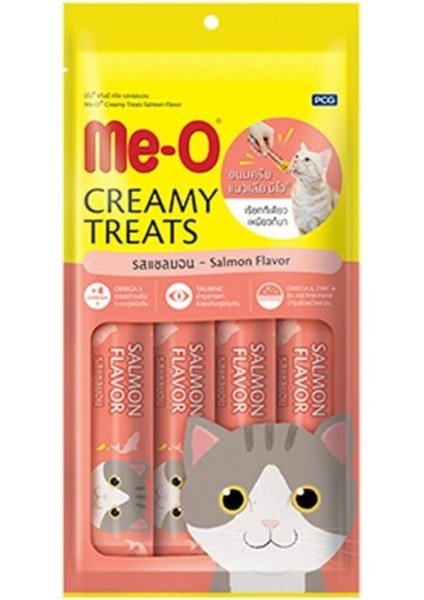Creamy Somon Balıklı Sıvı Kedi Ödülü 4X15 gr