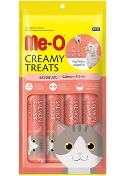 Creamy Somon Balıklı Sıvı Kedi Ödülü 4X15 gr