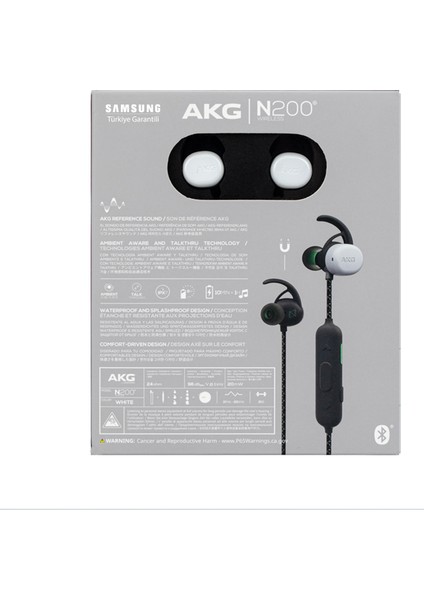 Samsung By Harman Kardon Akg N200A Bluetooth Spor Kulakiçi Kulaklık Beyaz Samsung Türkiye Garantili